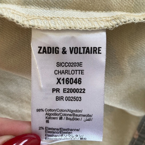 Zadig & Voltaire Charlotte Camo Jacket LOVE Spellout - Picture 10 of 14